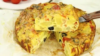 طريقة العجة بالبطاطس