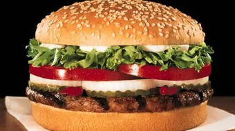 عمل الهمبرجر الجاهز