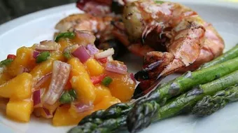 طريقة شوي الروبيان