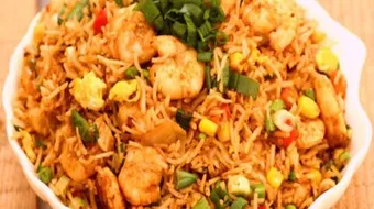 طريقة الأرز بالربيان