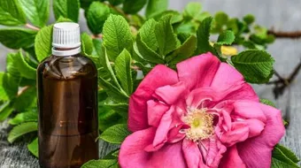 بخ ماء الورد على الوجه