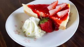 تشيز كيك بالفراولة