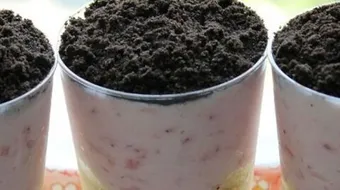 حلى الزبادي بالأوريو