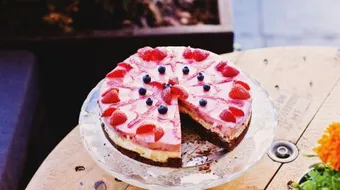 أسهل تشيز كيك بدون قشطة