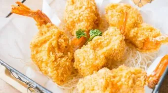 طريقة قلي الروبيان المجمد