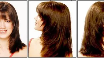 طريقة قص الشعر مدرج طويل