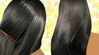 طرق تمليس الشعر المجعد