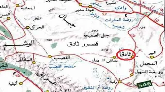 أين تقع ثادق