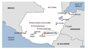 أين تقع غواتيمالا
