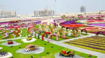 أين تقع حديقة الزهور بدبي