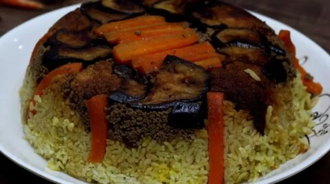 طريقة عمل صينية أرز بالخضار