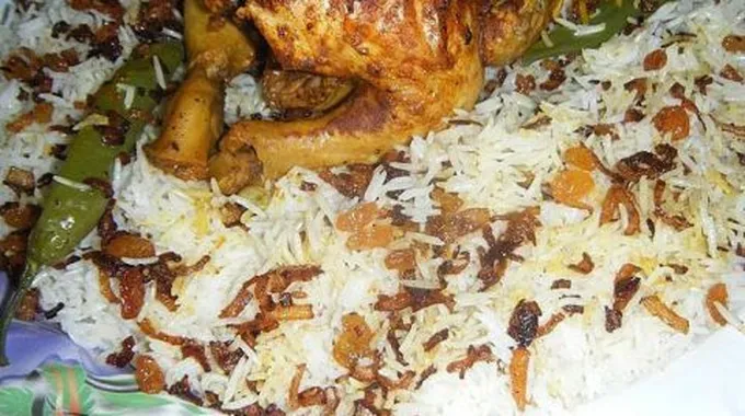 طريقة عمل أرز باب الهند بقدر الضغط