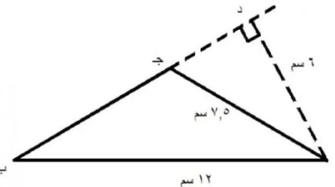 قانون حساب محيط المثلث