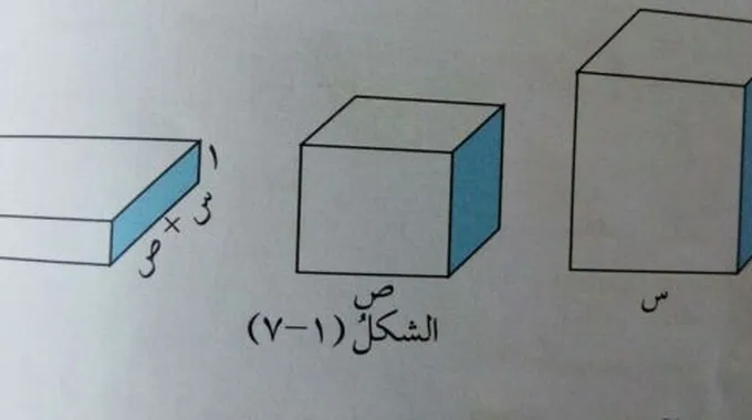 بحث عن تحليل الفرق بين مكعبين